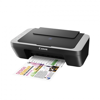 CANON Pixma E410 Printer (Print, Scan, Copy, A4, Color) - GRAY