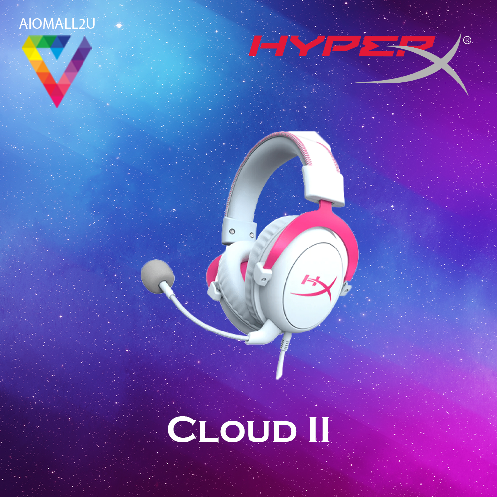 HyperX Cloud II Gaming Headset 4P5E0AA Pink