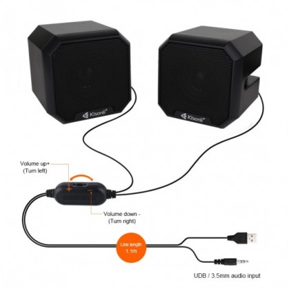 KISONLI KS-02 Multimedia USB Speaker