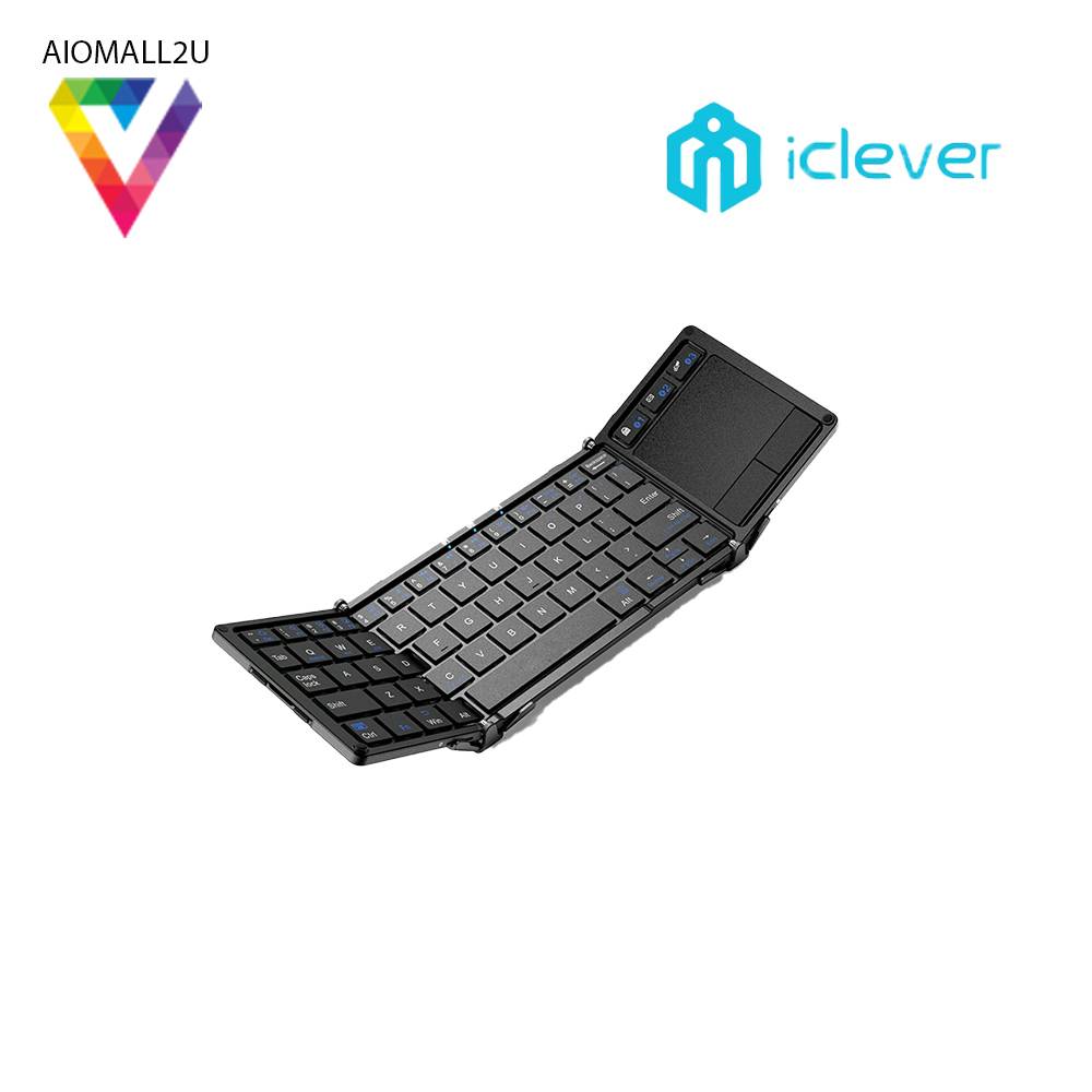 ICLEVER TRIFOLDING WIRELESS KEYBOARD WITH TOUCHPAD (ICBK08)