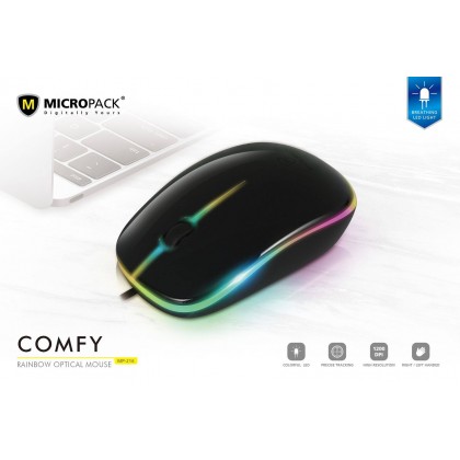 MICROPACK Rainbow Optical Mouse COMFY (MP-216)