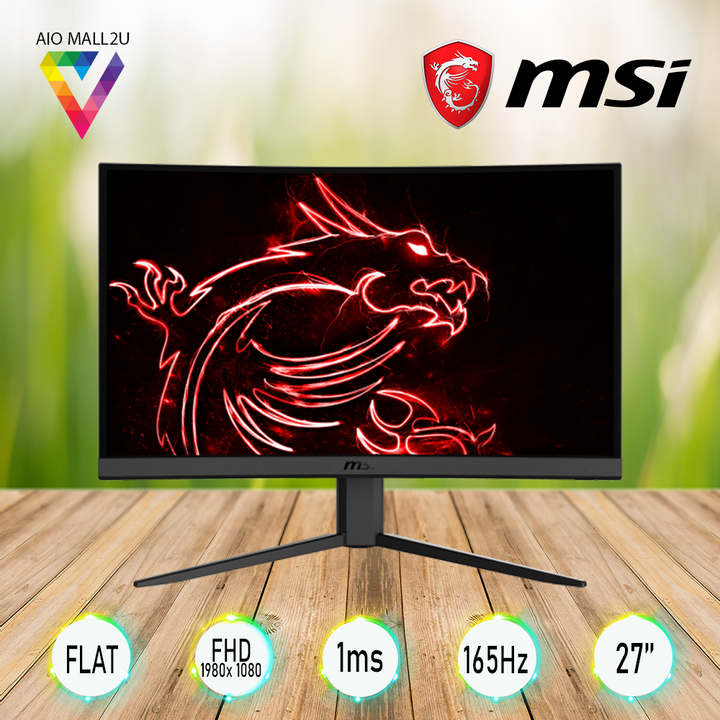 MSI Optix G273 Gaming Monitor (Flat, FHD, 1ms, 165Hz, 27")